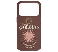 Custodia per iPhone 17 Pro Adorazione Salmi Minimal Sun Fede