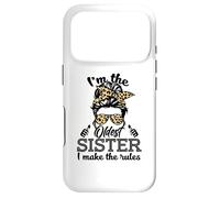 Custodia per iPhone 17 Pro Adult Messy Bun I make the rules Oldest 3 Sisters Siblings