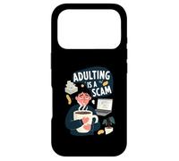 Custodia per iPhone 17 Pro Adulting Is A Scam Funny Tired Life Responsibilities