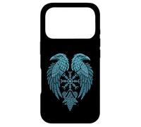 Custodia per iPhone 17 Pro Aegishjalmur - Simbolo norreno - Huginn & Muninn Viking Raven