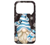 Custodia per iPhone 17 Pro Aesthetic Snowflake Pattern With Snowman And Winter Gnome