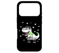 Custodia per iPhone 17 Pro Agender, bandiera dell'orgoglio divertente dinosauro