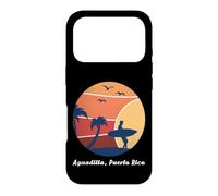 Custodia per iPhone 17 Pro Aguadilla Puerto Rico Surf Surfer Vintage Tramonto Retro