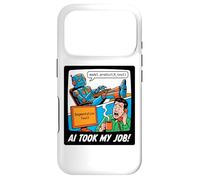 Custodia per iPhone 17 Pro AI Took My Job Divertente Programmatore Robot Coding Tech Humor