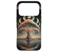 Custodia per iPhone 17 Pro Albero della Vita Fasi Luna Spirituale Tranquil Etereo Magico