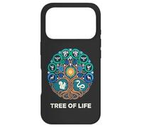 Custodia per iPhone 17 Pro Albero della vita, simbolo, con, cervi, uccelli, e, draghi