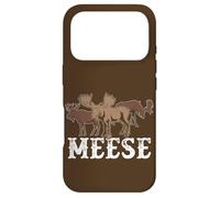 Custodia per iPhone 17 Pro Alce American Wildlife Divertente Plurale Gioco di parole Meese Alce