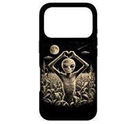 Custodia per iPhone 17 Pro Alien Heart Hand Sign Cute UFO Extraterrestre Love