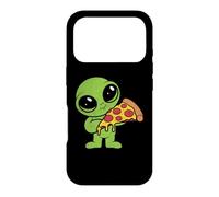 Custodia per iPhone 17 Pro Alieno Carino Con Fetta Di Pizza Fast Food