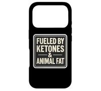 Custodia per iPhone 17 Pro Alimentato Da Chetoni E Animali Grassi Keto Carnivore Dieta Citazione