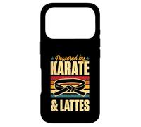 Custodia per iPhone 17 Pro Alimentato da Karate e Lattes Retro Vintage Coffee Love