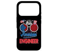 Custodia per iPhone 17 Pro All American Engineer American Flag Sunglasses 4th Of July