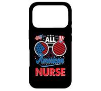 Custodia per iPhone 17 Pro All American Nurse American Flag Sunglasses 4th Of July