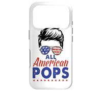 Custodia per iPhone 17 Pro All American Pops Grandpa Sunglasses USA Flag 4th of July