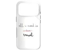 Custodia per iPhone 17 Pro All I need is travel not love