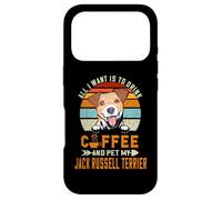 Custodia per iPhone 17 Pro All I Want Is To Drink Coffee Pet My Jack Russell Terrier
