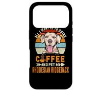 Custodia per iPhone 17 Pro All I Want Is To Drink Coffee & Pet My Rhodesian Ridgeback