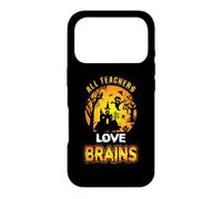 Custodia per iPhone 17 Pro All Teachers Love Brains Funny Halloween Teacher Costume