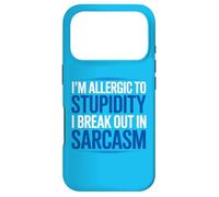 Custodia per iPhone 17 Pro Allergico alla stupidità Sarcasmo Umorismo Testo