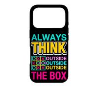 Custodia per iPhone 17 Pro Always Think Outside the Box Illustration Graphic Designs