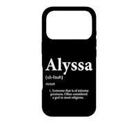 Custodia per iPhone 17 Pro Alyssa Definizione Divertente Nome Compleanno Per Lissa Lyssa