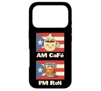 Custodia per iPhone 17 Pro AM Café PM Ron Portoricano Humor Coffee & Rum Lifestyle