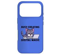 Custodia per iPhone 17 Pro Amante dei gatti impegnato a creare programmi di magia