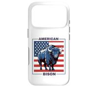 Custodia per iPhone 17 Pro American Bisonte Patriottico USA Bandiera Big Game Hunter Fluffy Mucca