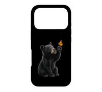Custodia per iPhone 17 Pro American Black Bear Cucciolo Farfalla Wildlife Nature