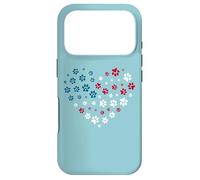 Custodia per iPhone 17 Pro American Flag Patriotic Dog and Cat Paw Print 4th Of July