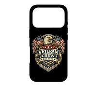 Custodia per iPhone 17 Pro American Veteran Crew Est 1776 Eagle Shield Patriotic Stati Uniti