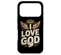 Custodia per iPhone 17 Pro Amo Dio con le ali e la colomba