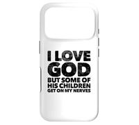 Custodia per iPhone 17 Pro Amo Dio ma alcuni dei suoi Figli mi salgono sui nervi
