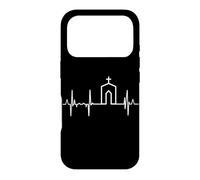 Custodia per iPhone 17 Pro Amo il cristianesimo Battito del cuore Chiesa cristiana Gesù