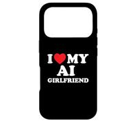Custodia per iPhone 17 Pro Amo la mia ragazza AI Divertente Tech Amore virtuale
