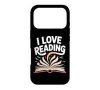 Custodia per iPhone 17 Pro Amo leggere il testo artistico del libro aperto