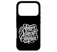 Custodia per iPhone 17 Pro Amor Vincit Omnia Frase Latina L'amore conquista tutti