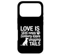 Custodia per iPhone 17 Pro Amore Bagnato Nasi Slobbery Baci Scodinzolante Code Amante dei cani