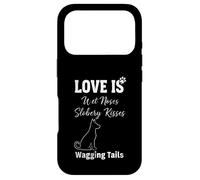 Custodia per iPhone 17 Pro Amore Bagnato Nasi Slobbery Baci Scodinzolante Code Amante dei cani