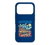 Custodia per iPhone 17 Pro Amsterdam In Notte Stellata Van Gogh Style Graphic