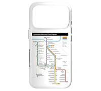 Custodia per iPhone 17 Pro Amsterdam Netherlands Metro Suburban Railway - Mappa del percorso