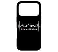 Custodia per iPhone 17 Pro Amsterdam Skyline Paesi Bassi Battito del Cuore Amo Olanda