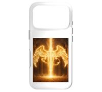Custodia per iPhone 17 Pro Angelo del Fuoco Celeste Guardiano Luce Regalo Design