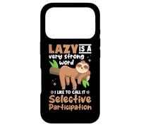 Custodia per iPhone 17 Pro Animali bradipo - pigro è una parola molto forte