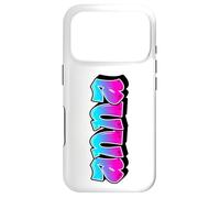 Custodia per iPhone 17 Pro Anna Graffiti Nome Personalizzato Blu Rosa Donne Ragazze
