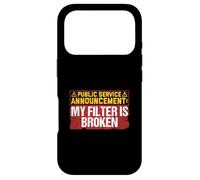 Custodia per iPhone 17 Pro Annuncio di servizio pubblico Il mio filtro è rotto