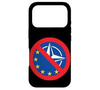 Custodia per iPhone 17 Pro ANTI EU NATO protesta no alla guerra in Europa Sfinanziare la Nato Pace