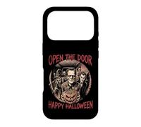 Custodia per iPhone 17 Pro Apri la porta Felice Halloween Mostri Trick Treat