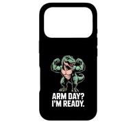 Custodia per iPhone 17 Pro Arm Day I'm Ready Dinosaur Workout - Motivazione in palestra