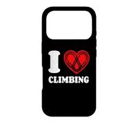 Custodia per iPhone 17 Pro Arrampicare Alpinismo Moschettone I Love Climbing
